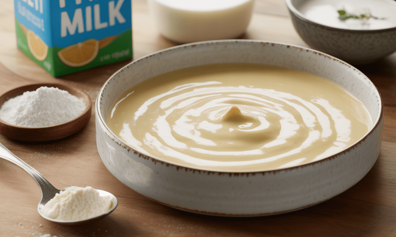 Sauce épaissie avec une fécule, usage culinaire proche de l'arrow-root