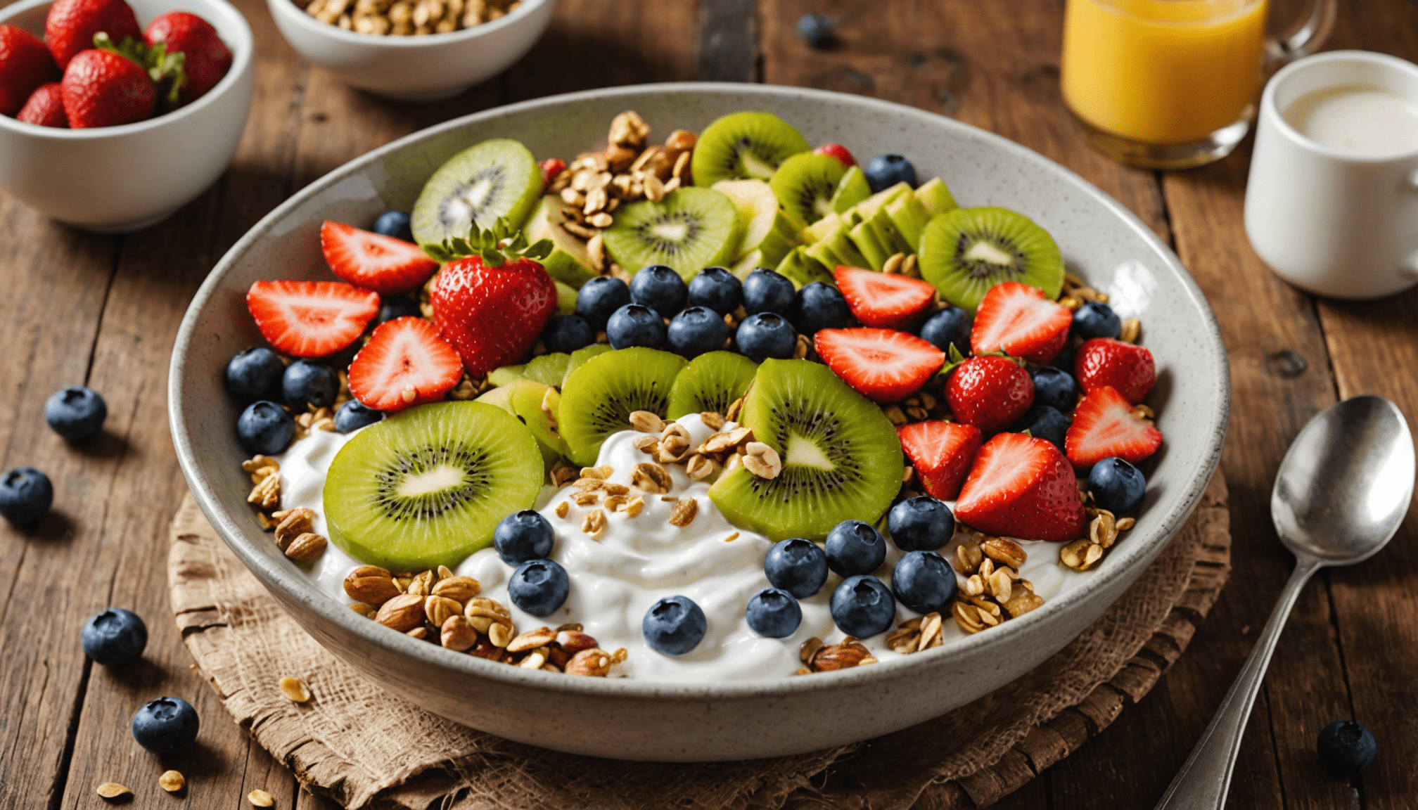 découvrez notre bol gourmand, idéal pour un petit déjeuner équilibré alliant saveurs et bienfaits nutritionnels pour bien commencer la journée.