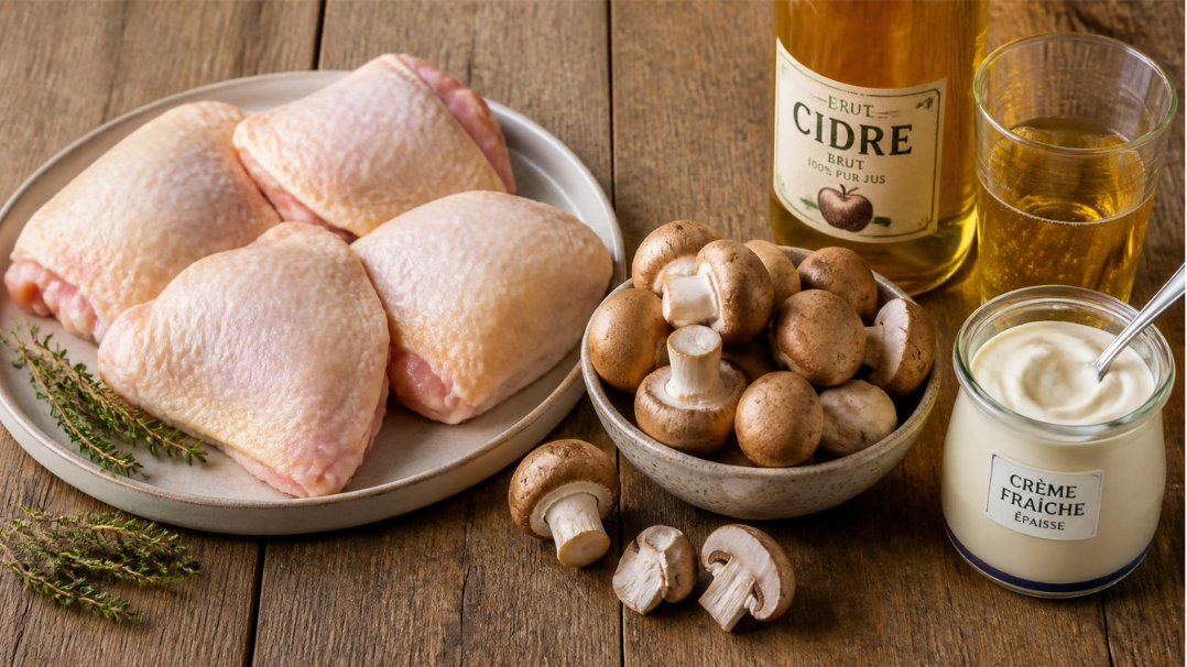 Poulet vallée d’Auge : la recette normande au cidre et à la crème